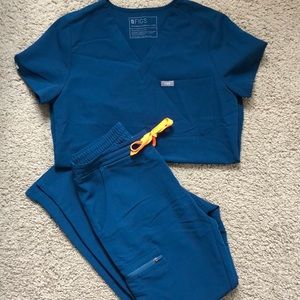 🪸🐠💙 FIGS DEEP REEF | SCRUB SET (XXS Catarina, XS Yola)